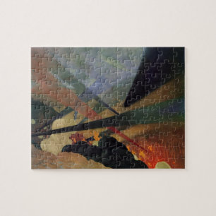 Verdun (Världskrig 1, stridscen) (av Vallotton) Pussel