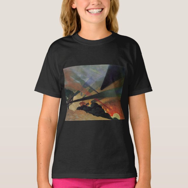 Verdun (Världskrig 1, stridscen) (av Vallotton) T Shirt (Framsida)