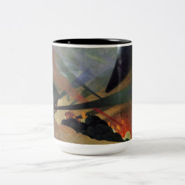 Verdun (Världskrig 1, stridscen) (av Vallotton) Två-Tonad Mugg