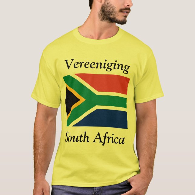 Vereeniging, Sydafrika med sydafrikanska flaggan Tröja (Framsida)