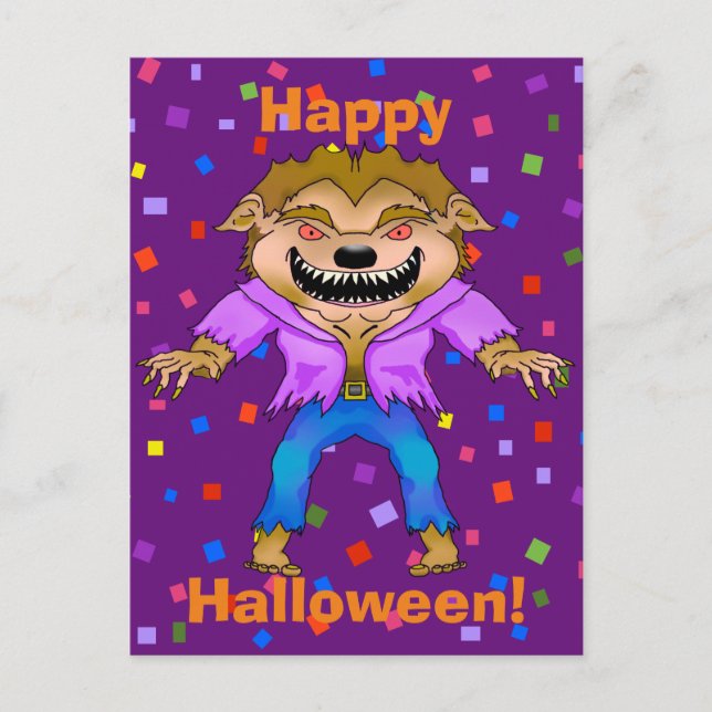 Verevarhalloween-vykort Vykort (Framsida)