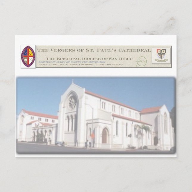 Vergers of St. Paul's Cathedral Postcard Vykort (Framsida)