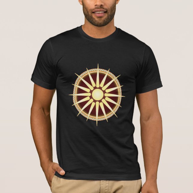 Vergina Sun ( version 3 ) T-Shirt (Framsida)