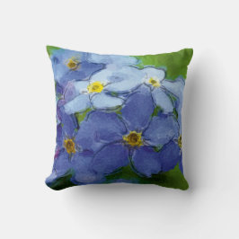 Vergissmeinnicht blau - Aquarell-Design |  Kudde