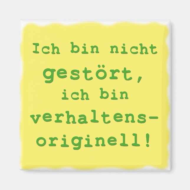 verhaltensoriginell magnet (Framsidan)