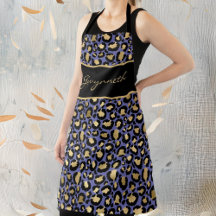 Veri Peri Lila Black Leopard Print med Namn