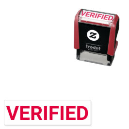 Verified Document Stamp Självfärgande Stämpel