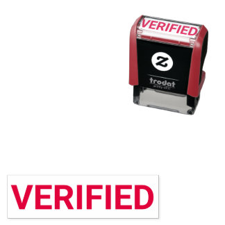 Verified Document Stamp Självfärgande Stämpel
