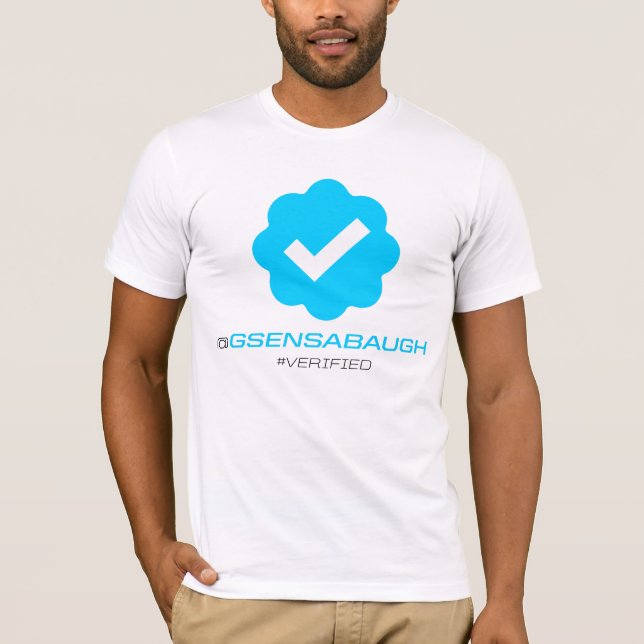 verifierad @GSensabaugh - Tee Shirt (Framsida)