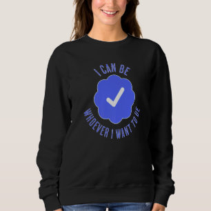 Verifierad på sociala medier är jag vem jag än säg t shirt