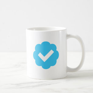 Verifierat kontosymbol kaffemugg