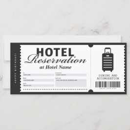 Verifikationscertifikat för hotellplatsreservation