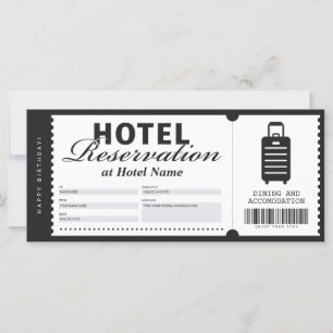 Verifikationscertifikat för hotellplatsreservation