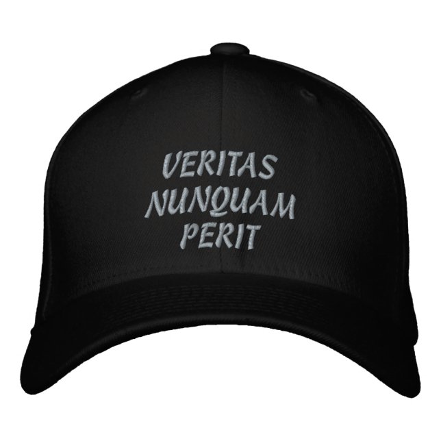 VERITAS NUNQUAM PERIT (TRUTH NERVER DIES) BRODERAD KEPS (Framsida)
