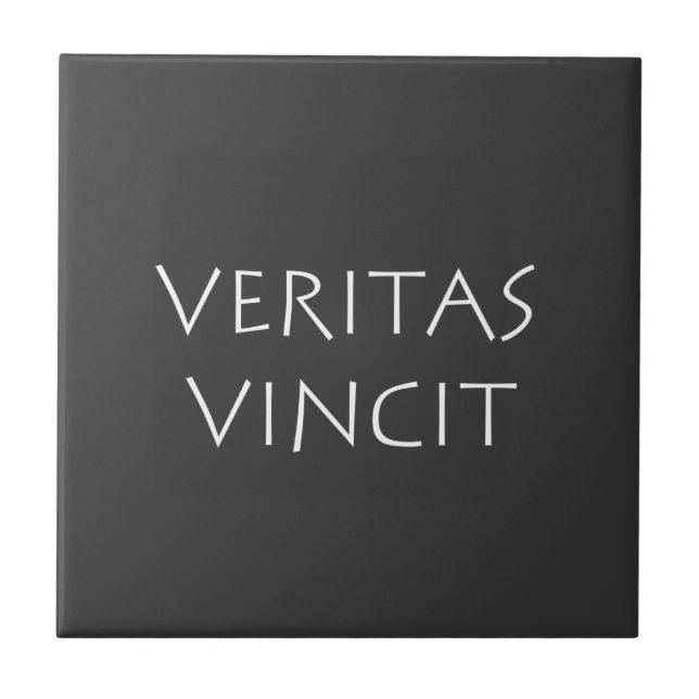 Veritas vincit kakelplatta (Framsidan)