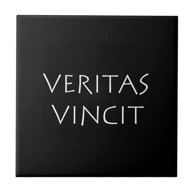Veritas vincit kakelplatta (Framsidan)