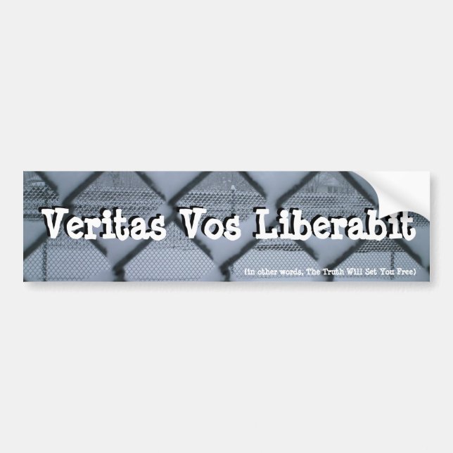 Veritas Vos (fäktade) Liberabit, Bildekal (Framsidan)