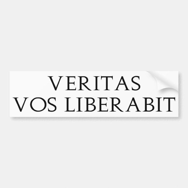 Veritas Vos Liberabit Bildekal (Framsidan)