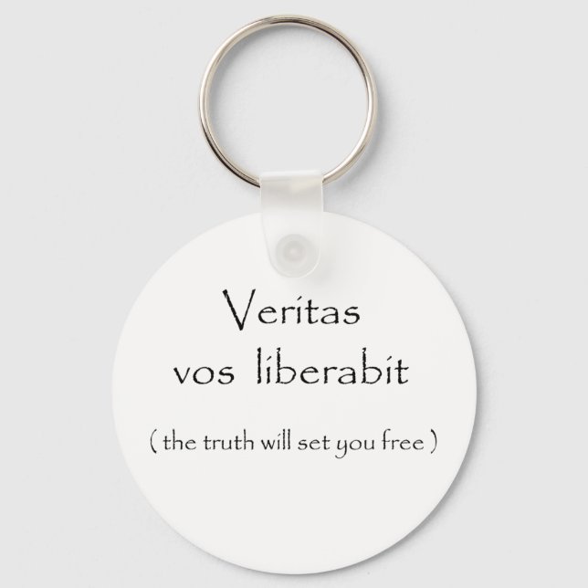 Veritas vos liberabit keychain nyckelring (Framsida)