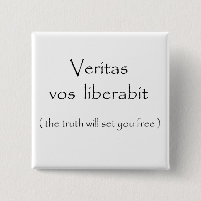 Veritas vos liberabit-knapp knapp (Framsida)