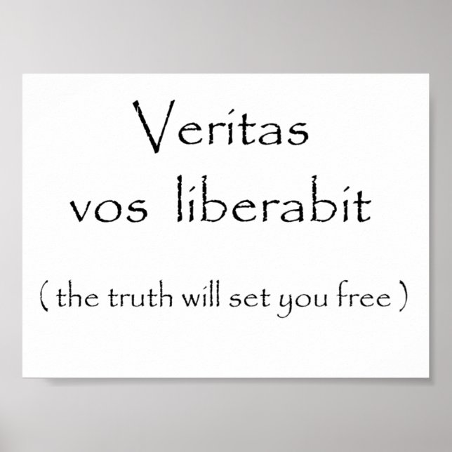 Veritas vos liberabit-poster poster (Framsidan)