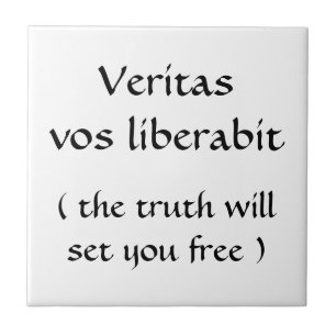 Veritas vos liberabit tile kakelplatta