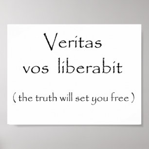 Veritas vosliberabit-affisch poster