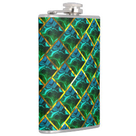 Verkar grönt uppstå under golden grating? fickplunta