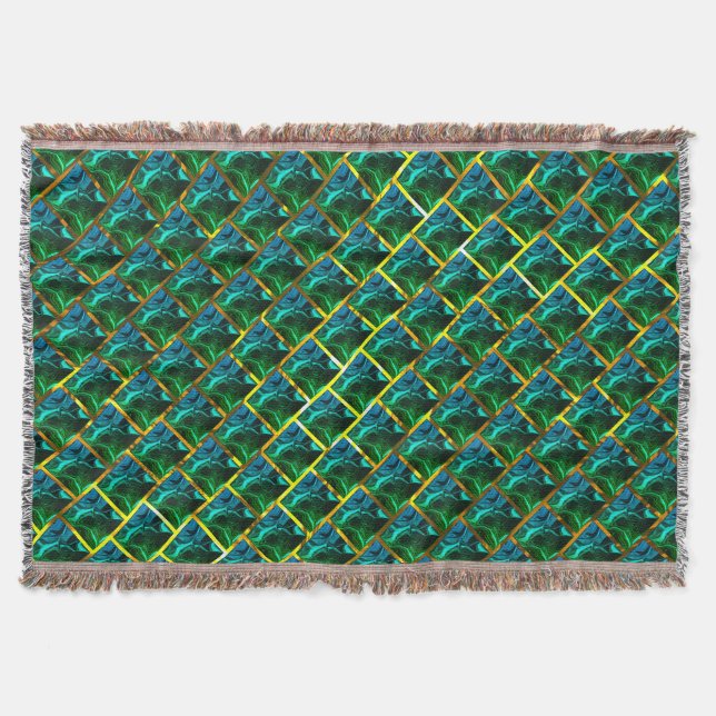 Verkar grönt uppstå under golden grating? filt (Framsidan)