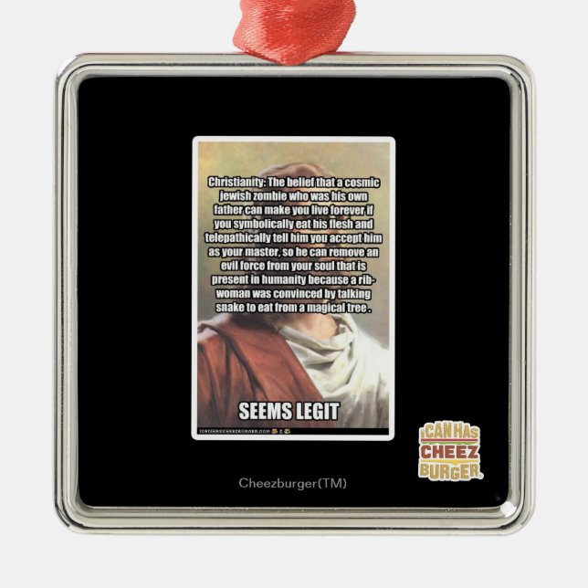 Verkar slätt julgransprydnad metall (Framsidan)