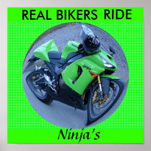 VERKLIG AFFISCH FÖR BIKERRITT NINJAS