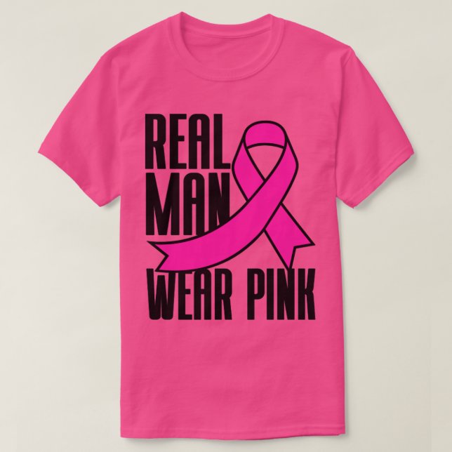 Verklig Bära Rosa Rosa  Breast Cancer T Shirt (Design framsida)