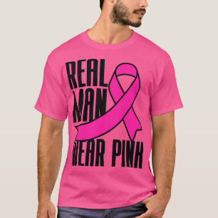 Verklig Bära Rosa Rosa Breast Cancer T Shirt