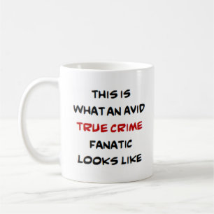 Verklig brottslighet fanatisk, levande kaffemugg