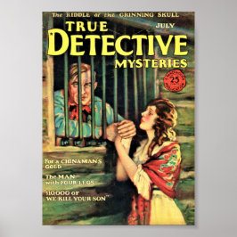 Verklig detektiv Mysteries juli 1927 Poster