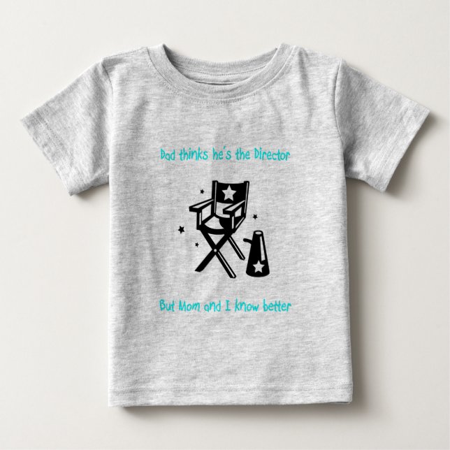 Verklig direktör Baby Tee Shirt (Framsida)