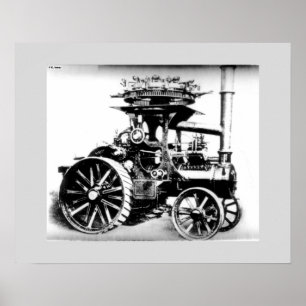 Verklig dragmotor poster