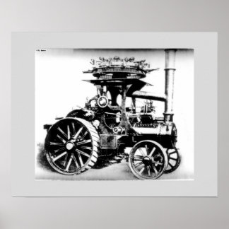 Verklig dragmotor poster