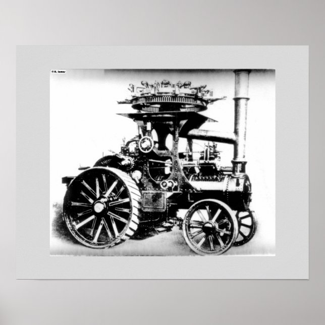 Verklig dragmotor poster (Framsidan)