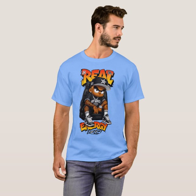 Verklig Energi Varje Dag T Shirt (Hel framsida)