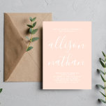 Verklig enkelhet  minimalistisk Bröllop Inbjudningar<br><div class="desc">Den här enkla och vackra bröllopsinbjudan är perfekt för minimalisterna i oss alla! Kontakta mig om du vill ha hjälp med att anpassa textdelen av bröllopsinbjudan.</div>