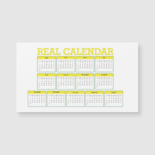 verklig fast kalender (Framsida)