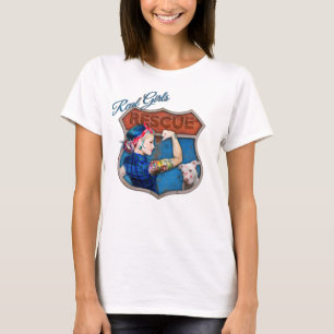 Verklig flickarädding tee shirt
