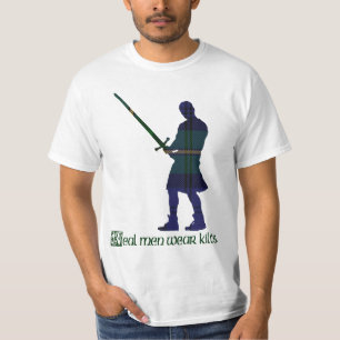 Verklig för Gordon för manarbäraKilts Tartan skott Tee