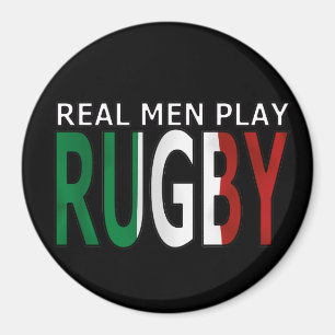 Verklig italien för manarlekRugby Magnet