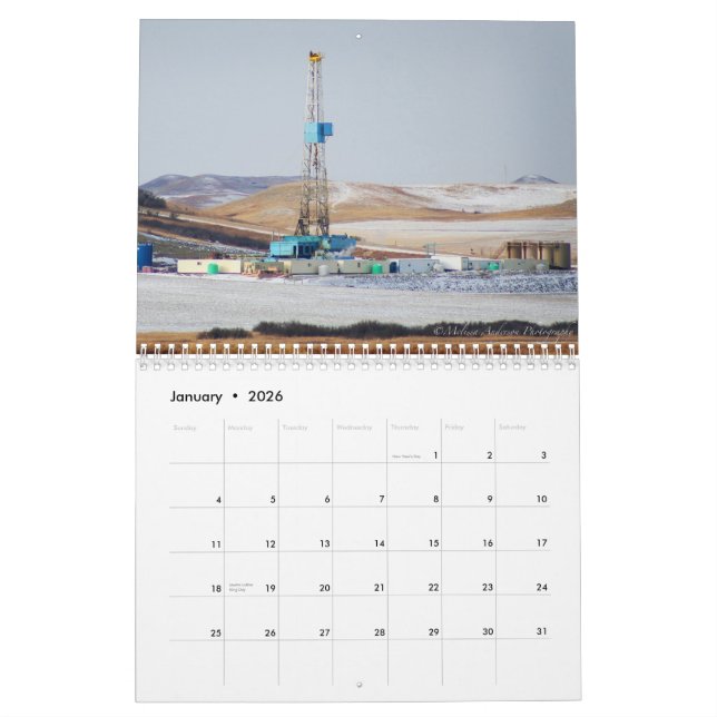 Verklig kalender för Oilfieldfruar 2013 (Jan 2026)