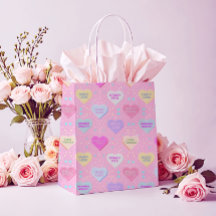 Verklig kärlek Rosa med godis hjärtan och sanninga