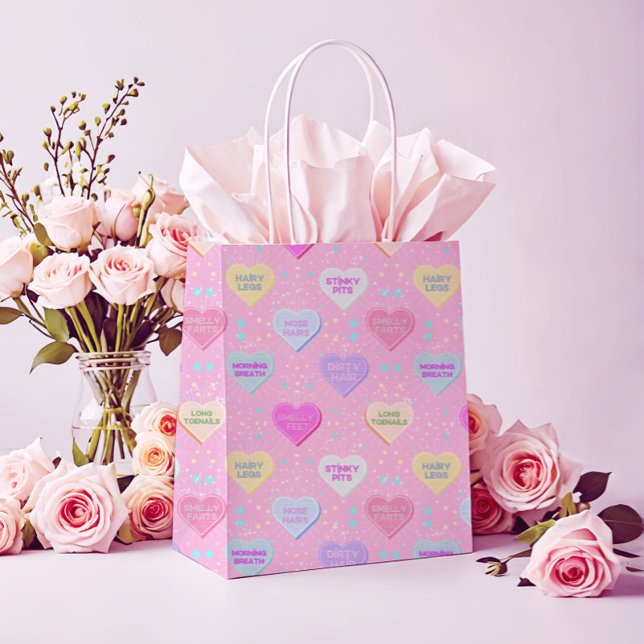 Verklig kärlek Rosa med godishjärtan och sanningar (Skapare uppladdad)