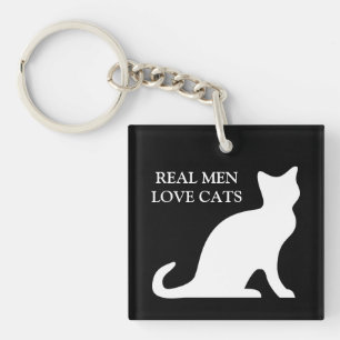 Verklig keychain för manarkärlekkatter
