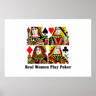 Verklig kvinnalekpoker poster
